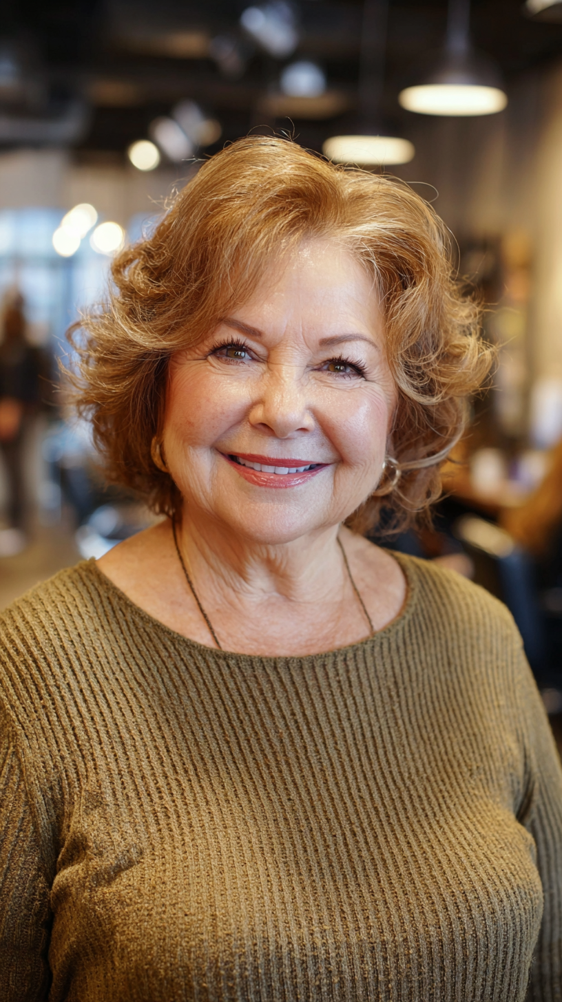 Charming Soft Textured Curls with Layered Volume